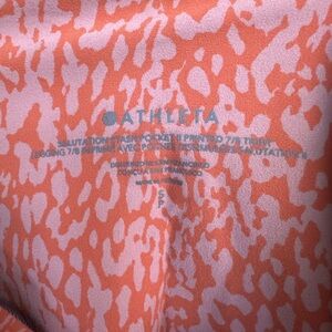 Athleta Coral Patterned Top